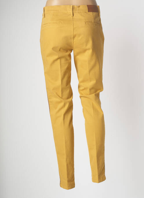 Pantalon chino jaune CARLA KOPS pour femme
