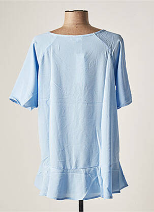 Top manches courtes manches courtes bleu ELENA Z femme