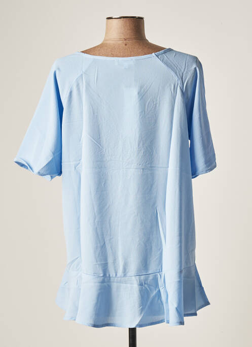 Top manches courtes manches courtes bleu ELENA Z femme