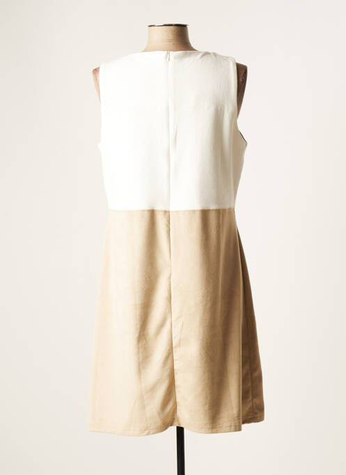 Robe mi-longue beige FUEGO WOMAN pour femme