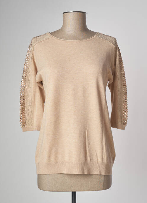 Pull beige LEO & UGO pour femme