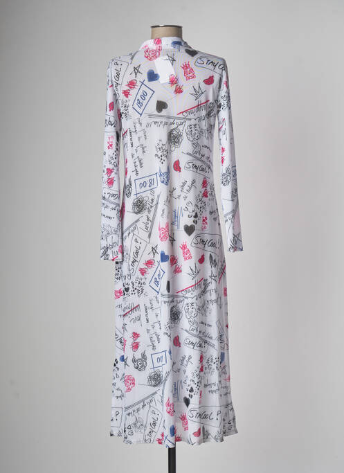 Robe longue blanc MC PLANET pour femme