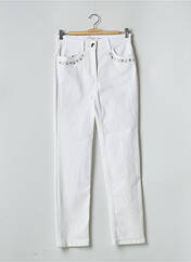 Jeans coupe droite blanc ZERRES pour femme seconde vue