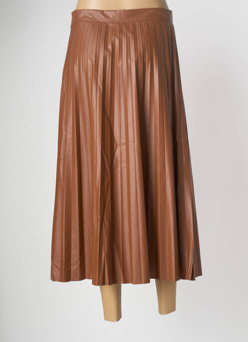 Jupe longue marron LAUREN VIDAL pour femme