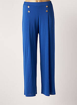 Pantalon large bleu MARIA VILLALOBOS pour femme