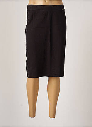 Jupe mi-longue stretch noir AGATHE & LOUISE femme