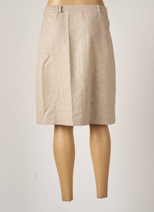 Jupe mi-longue beige AGATHE & LOUISE pour femme
