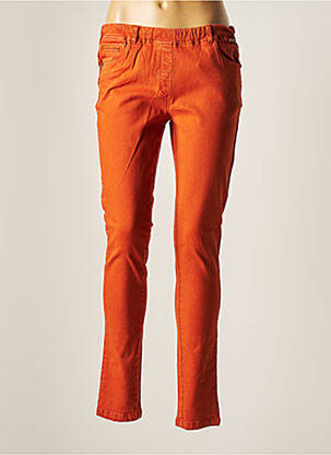 Pantalon slim taille élastique taille normale orange AGATHE & LOUISE femme