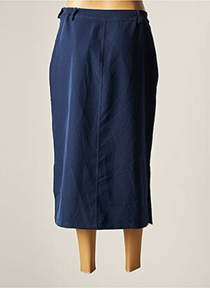 Jupe longue coupe droite bleu AGATHE & LOUISE femme