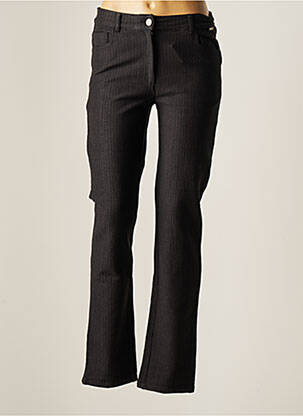 Pantalon droit gris AGATHE & LOUISE pour femme