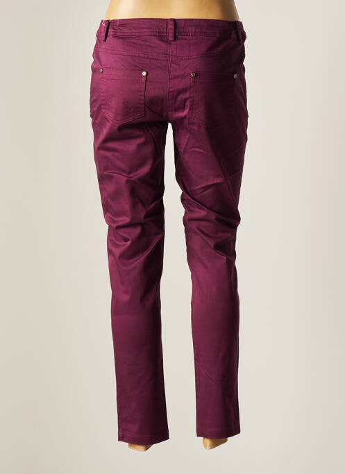Pantalon slim violet AGATHE & LOUISE pour femme