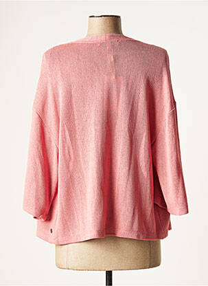 Gilet manches longues manches 3/4 rose GARCIA femme