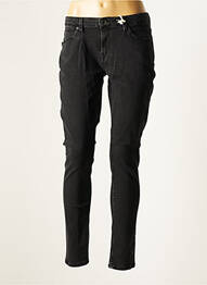 Jeans coupe slim broderie rivets taille normale noir GARCIA femme