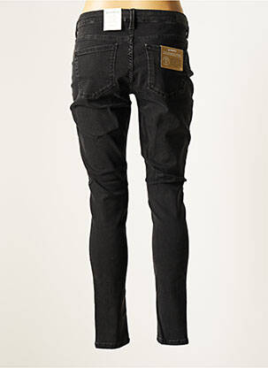 Jeans coupe slim broderie rivets taille normale noir GARCIA femme