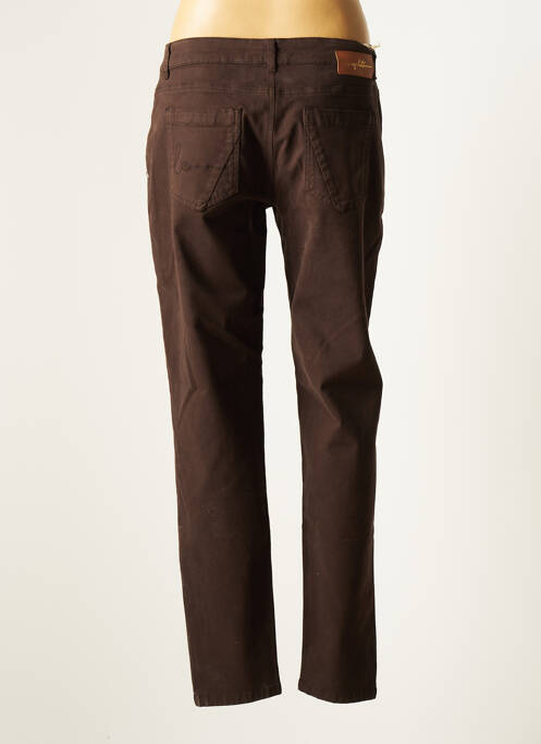 Pantalon slim marron LOLA ESPELETA pour femme