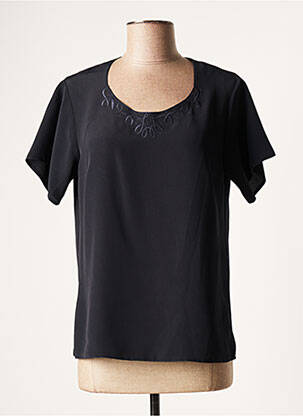 Blouse manches courtes manches courtes bleu FRANCOISE femme