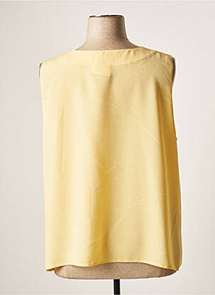 Top coupe fluide sans manche jaune FRANCOISE femme