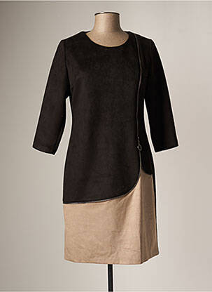 Robe mi-longue noir FRANCE RIVOIRE pour femme