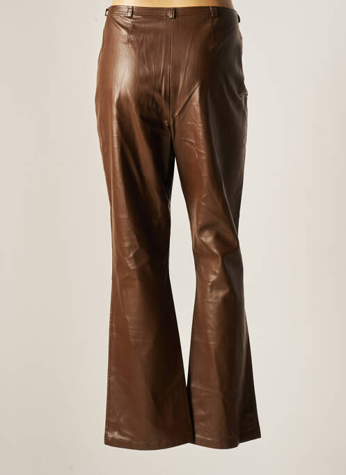 Pantalon droit marron MARCELLE GRIFFON pour femme