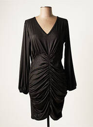 Robe courte manches longues manches longues noir SENES femme