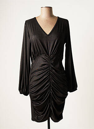 Robe courte manches longues manches longues noir SENES femme