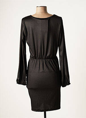 Robe courte manches longues manches longues noir SENES femme