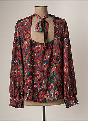 Blouse rouge DEUX. BY ELINE DE MUNCK femme