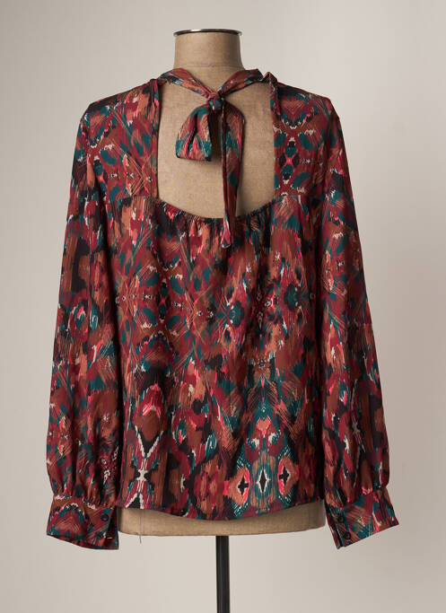 Blouse rouge DEUX. BY ELINE DE MUNCK pour femme