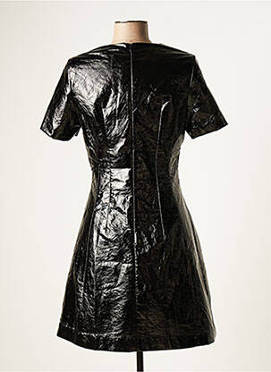 Robe mi-longue manches courtes manches courtes noir ASTRID BLACK LABEL femme