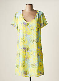 Robe courte manches courtes manches courtes vert BELLITA femme