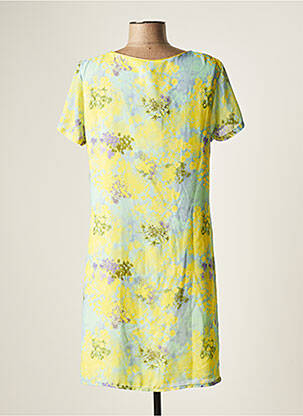 Robe courte manches courtes manches courtes vert BELLITA femme