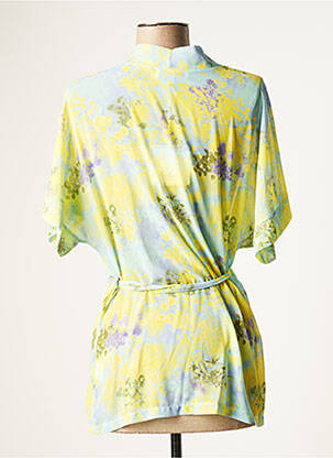 Veste kimono col v vert BELLITA femme