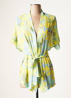 Veste kimono vert BELLITA pour femme