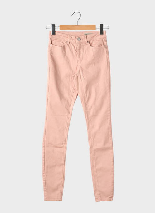 Pantalon slim broderie rivets taille normale rose VERO MODA femme