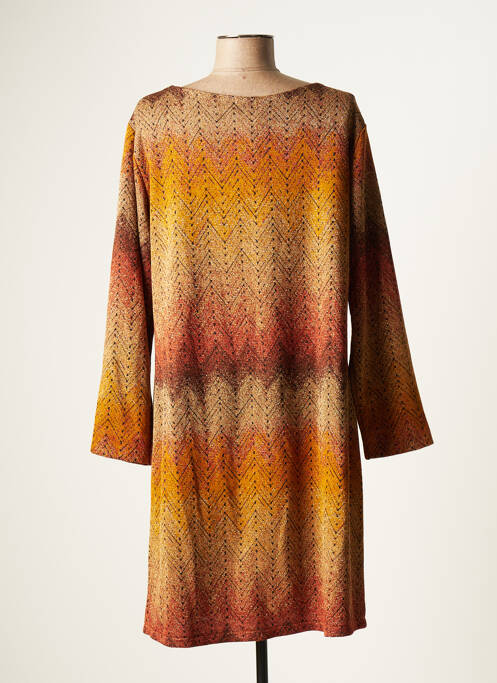 Robe courte orange BELLITA pour femme