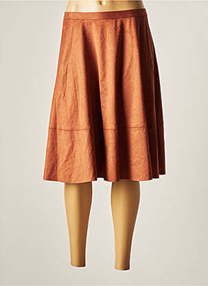 Jupe mi-longue marron MOLLY BRACKEN femme