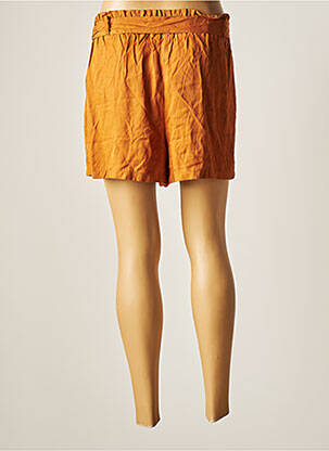 Short coupe fluide taille haute marron ASTRID BLACK LABEL femme
