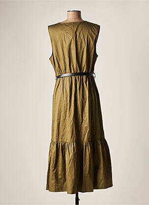 Robe mi-longue sans manche sans manche vert KOCCA femme