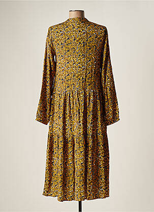 Robe mi-longue imprimé fantaisie manches longues vert LE FABULEUX MARCEL DE BRUXELLES femme