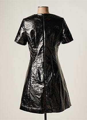 Robe mi-longue manches courtes manches courtes noir ASTRID BLACK LABEL femme