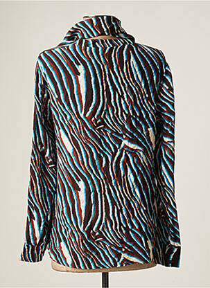 Blouse col rond manches longues marron ASTRID BLACK LABEL femme