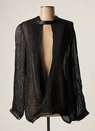 Top col rond manches longues noir NÜ femme