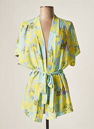 Veste kimono col v jaune BELLITA femme