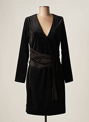 Robe mi-longue noir MORGAN pour femme