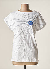 T-shirt blanc R.EV 1703 BY REMCO EVENPOEL  pour femme seconde vue