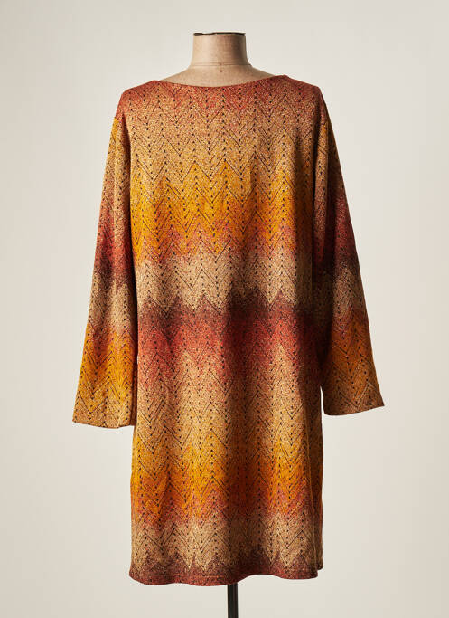 Robe courte marron BELLITA pour femme