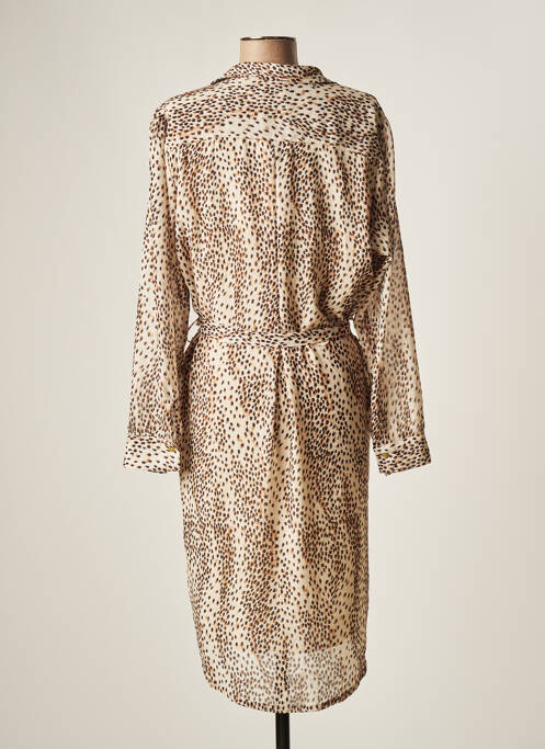 Robe mi-longue beige BELLITA pour femme