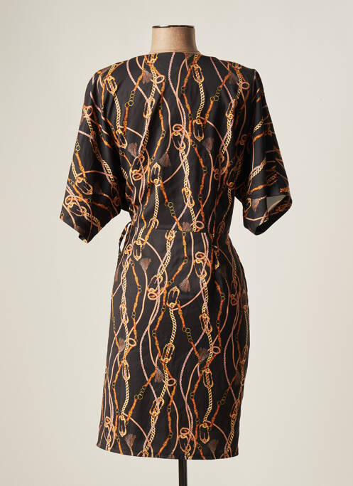 Robe mi-longue noir ASTRID BLACK LABEL pour femme