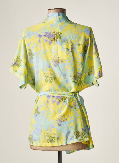 Veste kimono jaune BELLITA pour femme