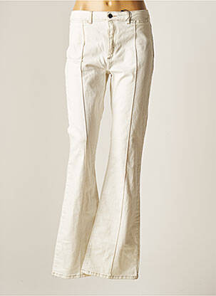 Jean coupe flare blanc ASTRID BLACK LABEL femme